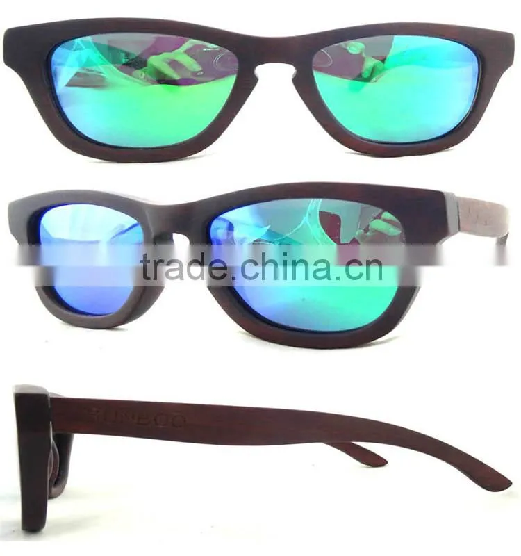 Eco-friendly Custom Popular Wooden Cat 3 UA400 sunglasses