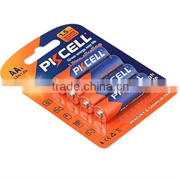 PKCELL 1.5v aa um3 alkaline battery lr6 am3 alkaline battery cell