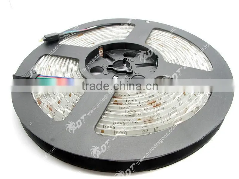 2016 Hot Waterproof 12V 5M flexible 5M 150 RGB 5050 remote control rgb bulb