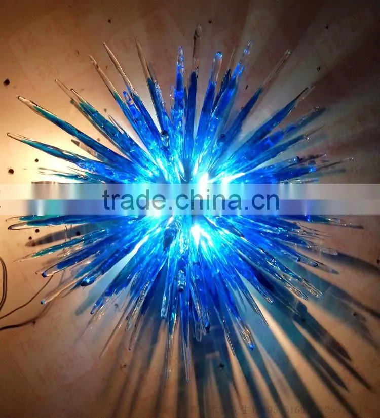 hand blown glass wall decoration XO-20150703&Murano glass chandelier from famous Chinese glass artist Mr Ou