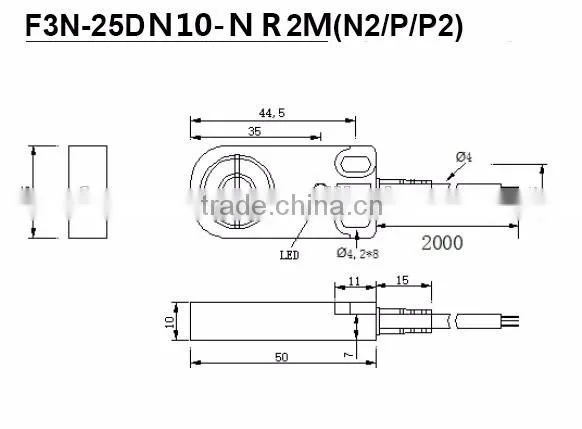 10mm detection distance front inductive NPN 5v dc proximity sensor