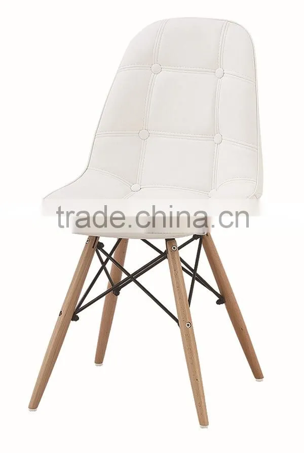 room furniture cheap red leather pu dining chair