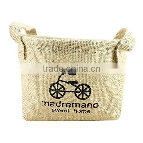 Cotton Fabric Creative Decorative Patterns Storage Bags