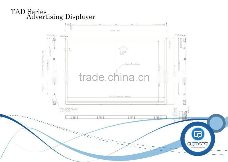 17inch (4:3) panel display ads retailers pos video screen digital signage player manufacturers backpack display