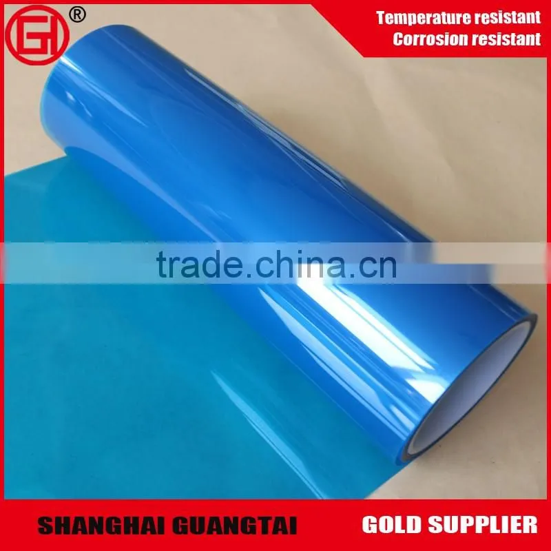 China supplier silicone coated Clear blue pet film