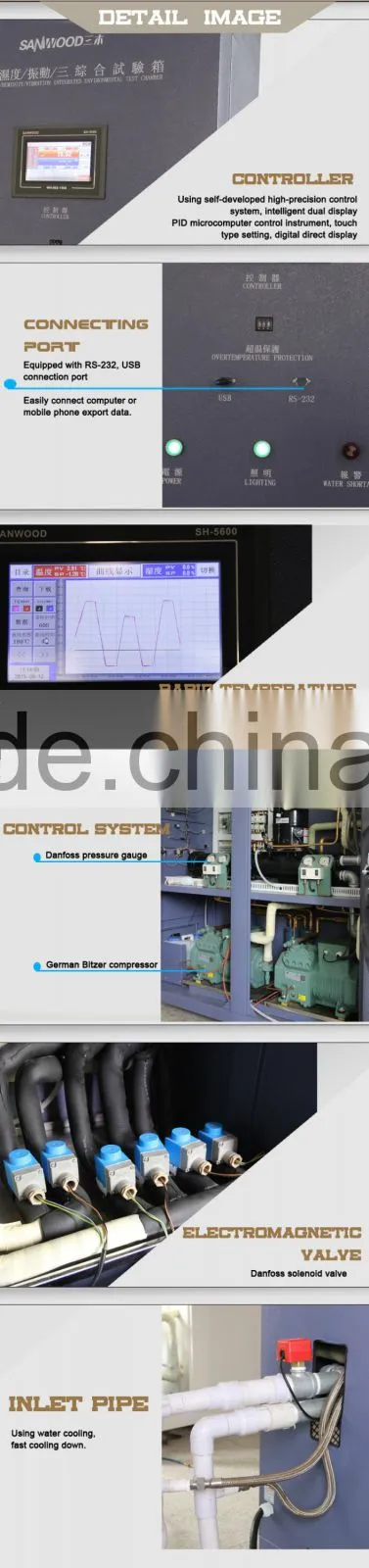 Temperature Humidity & Vibration Combined Environmental Test Chamber
