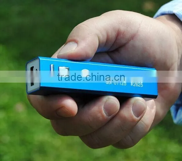 2015 the top selling gift mini portable can print logo power bank 2600mah