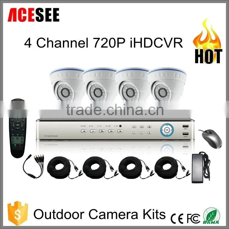 ACESEE Promotion! 2015 4ch CVR DVR nightvision 20M Indoor CCTV Camera cvr line array Security CVR kits CVR-04SRC10