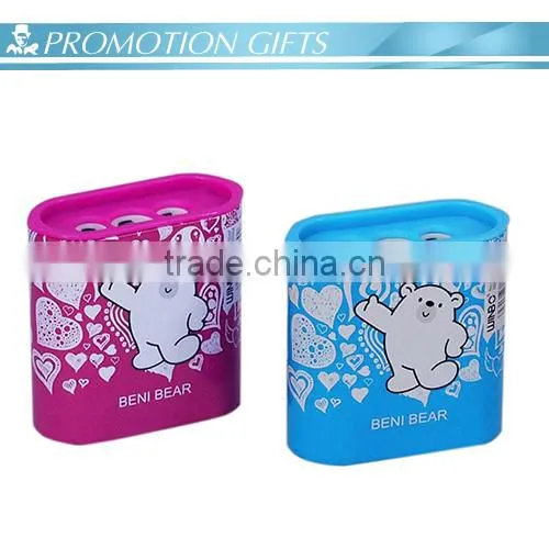 Eco-friendly big tin metal pencil sharpener for children