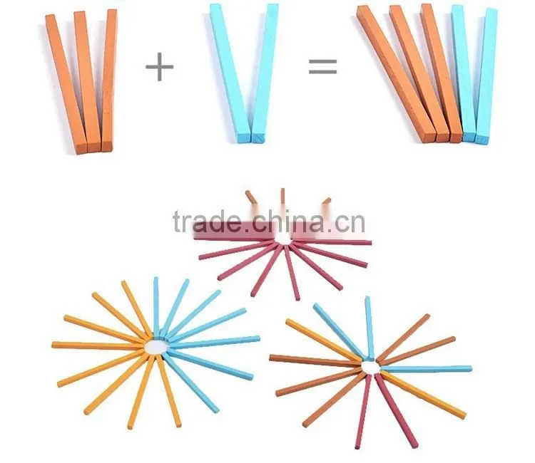 Cute educational wooden pile up stacking toy