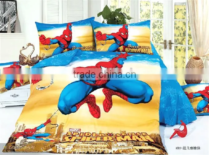 2014 fashion kids bedding set,spider duvet cover