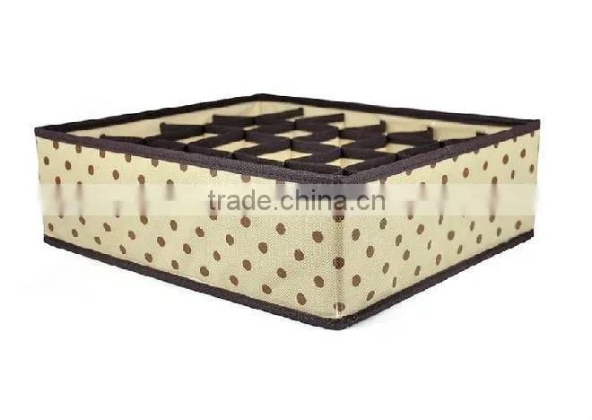 Nonwoven storage box without cover