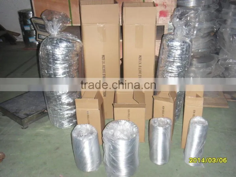 A/C Systems Flexible Aluminum Exhaust Ducts Air Ducting Vents Insulated hydroponic aluminum ducting