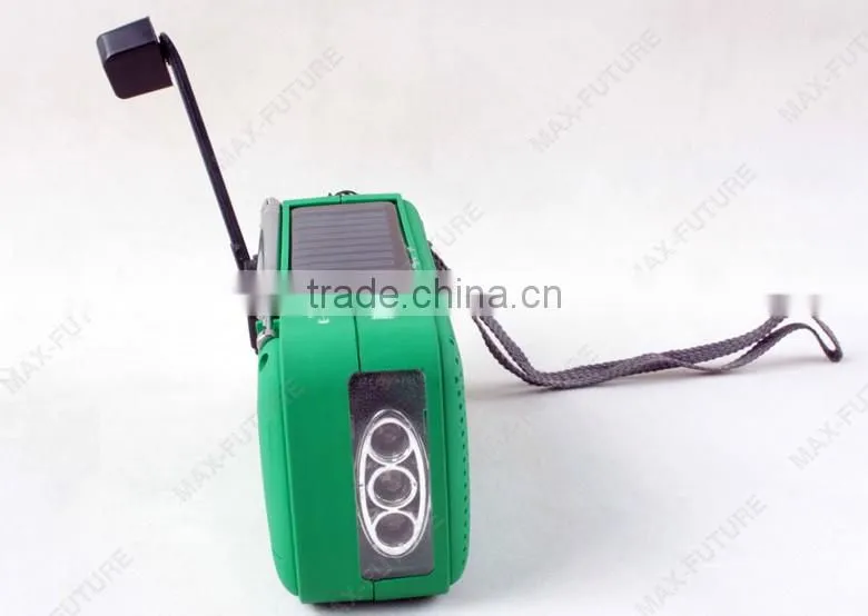 Hand dynamo radio torch,AM/FM/Weather band with speaker