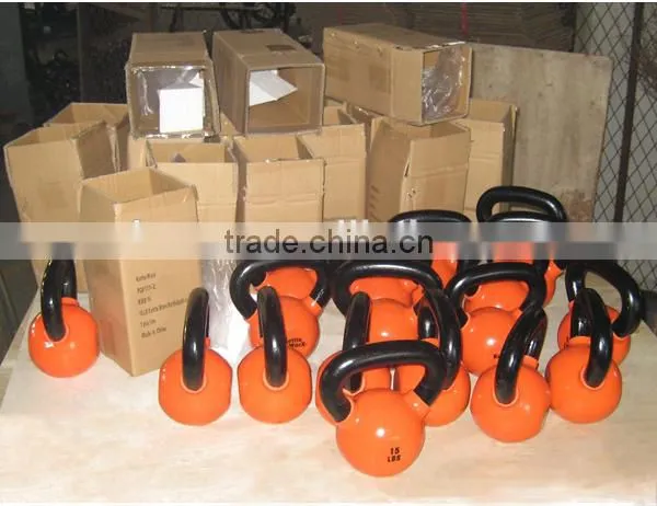vinyl /cast iron/neoprene coated kettlebell