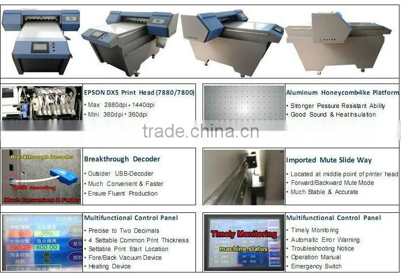 wooden board flatbed printer NC-610A/imprimante por bois/impresora para madera