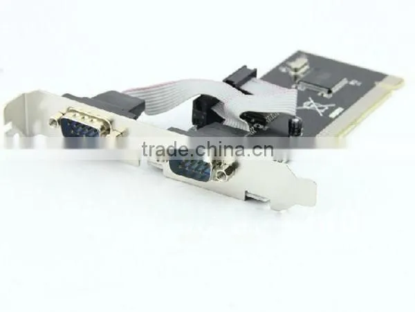 2 Port RS232 RS-232 Serial Port COM DB9 to PCI Card Adapter Converter MCS 9865 Serial industry