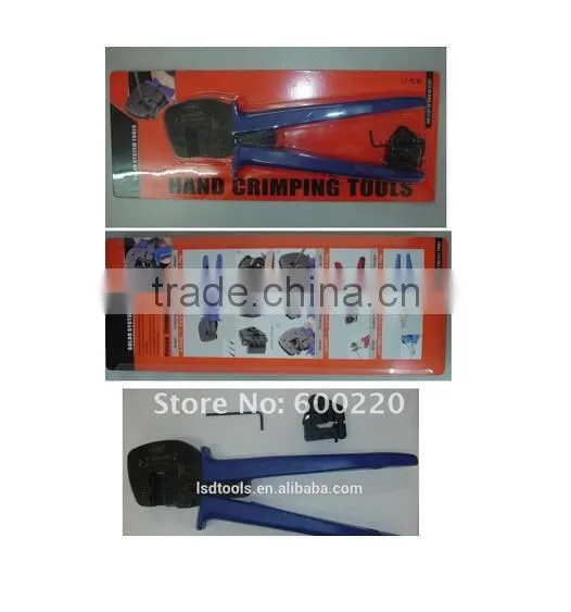 A-2546B Solar PV hand crimping tool for non-insulated open plug-type connectors 2.5~6mm2,LSD brand professional crimp plier