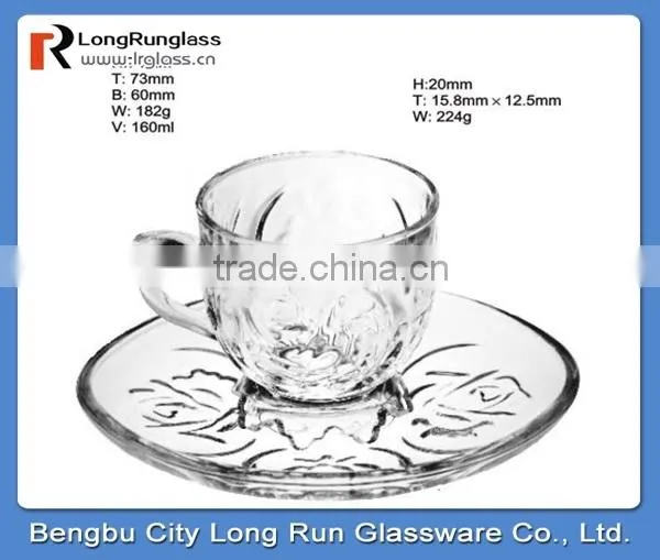 LongRun 150ml classic design popular Eco-friendly welcomed shot tea water drinking glass cup drinking coffee glass mug