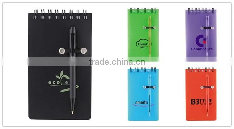 custome spiral notebook with transparent cover