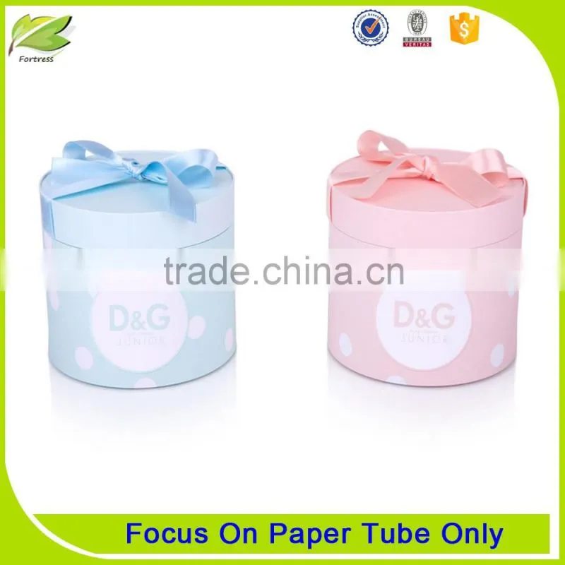 Tea paper packaging tube with plastic lid