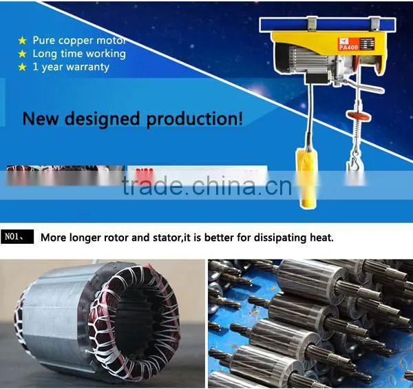 Wire Rope Mini Cheap electric winch 240V