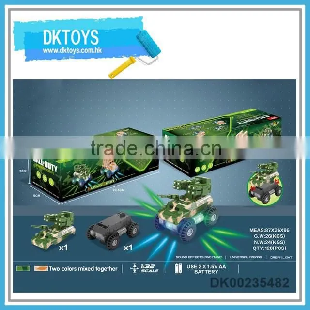 B/O military bump&go command truck toy with light and music
