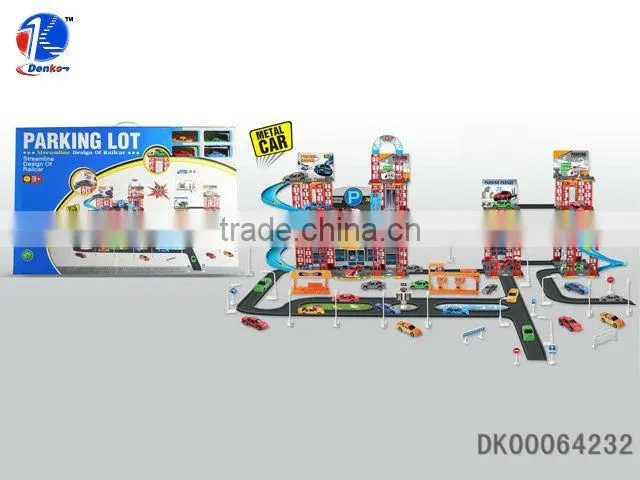 Super Garage Playset Toys for Boys (Parking Garage+ Track+ Accessories)