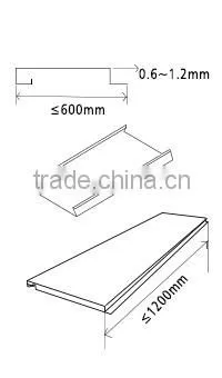 Building materials aluminum false ceiling system square type