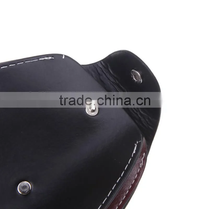 Popular Leather Barber Hairdressing Holster Pouch Scissor Bag Rivet Clips Holder Case with Waist Shoulder Belt