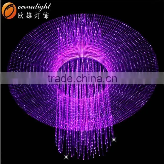 Clear fiber optic light fiber optic pendant light OM057