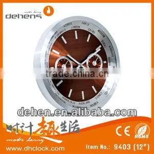 glass wall clock