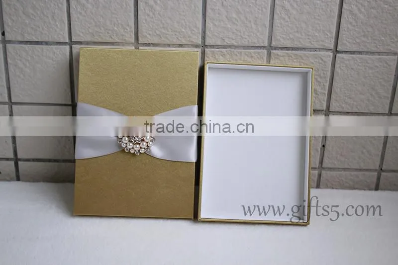Handmade Luxury wedding invitation boxes wholesale