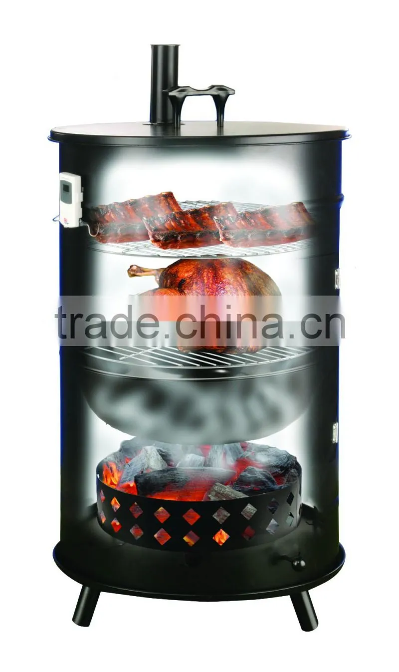 Good enamelware bucket chimney bbq smoker