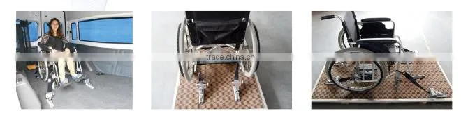 EWR electric aluminum wheelchair ramp for low floor city BRT bus with 350kg loading