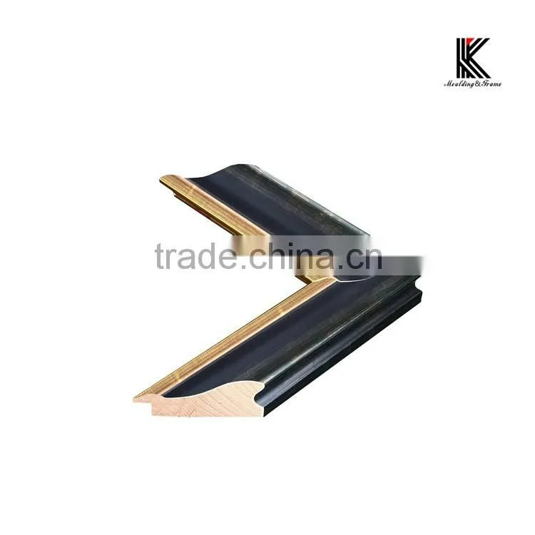 Black modern frame moulding