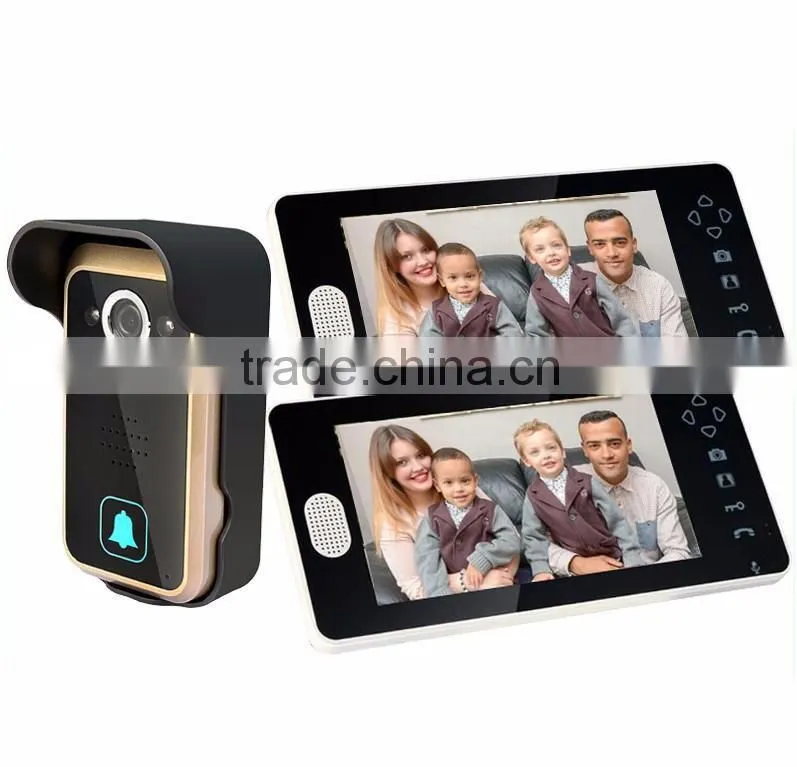 7 Inch video door phone 1v2 Wireless door phone video intercom