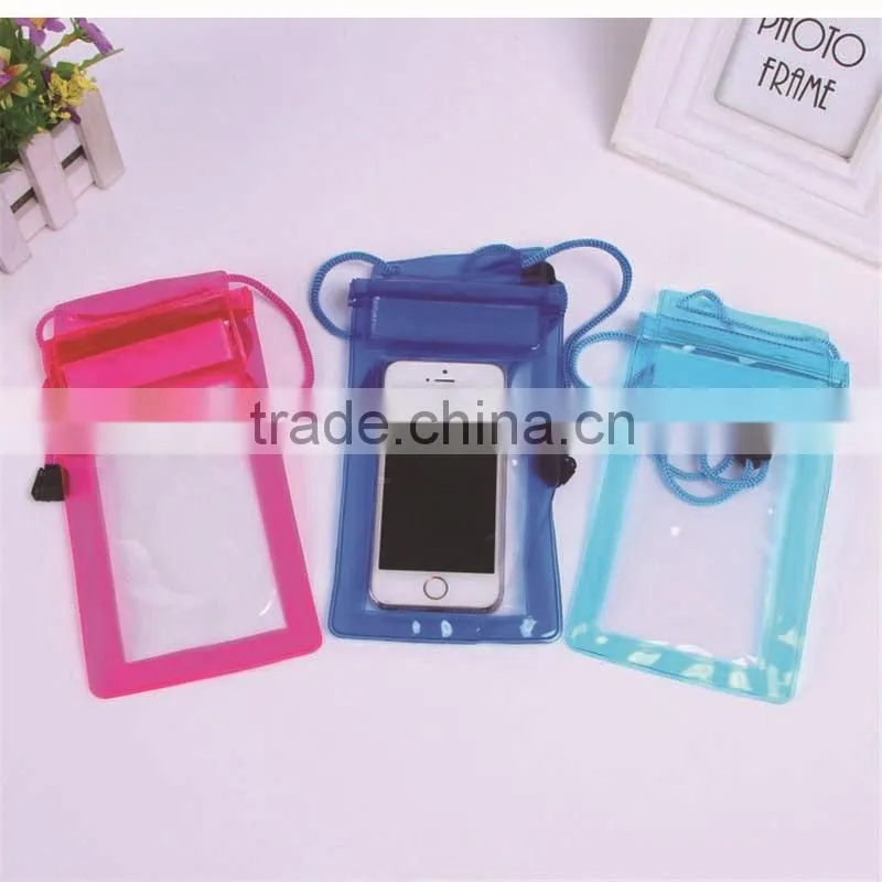 High quality outdoor waterproof bag pvc waterproof pouch for smartphone