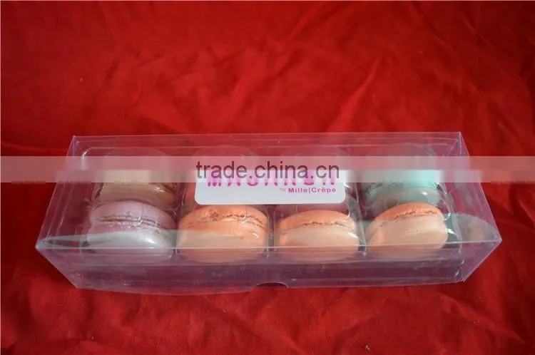 clear macaron plstic box
