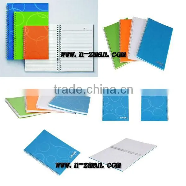 PVC Cover Notebook,Spiral Notebook,Printing Notebook with pen holder