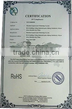 160mW RG laser home party projector laser stage lightings