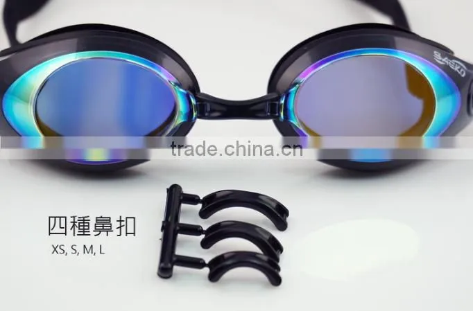 Vision Mirror - Quality Comfortable Eye Seal Mirrored Lens Swimming Goggles Anti-fog Adult