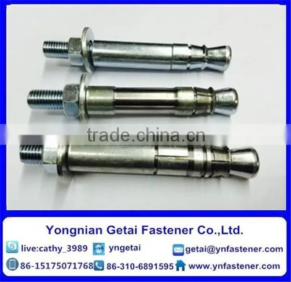 Mechanical anchor bolts, Grade 4.8 8.8, Hot dip galvanizing Carbon Steel DIN935 DIN937