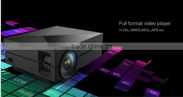 2015 Original GM60 Cheap Projector 1000 Lumens 1920 x 1080 Video USB VGA SD Home Video GM 60 Proyector Beamer White Gold