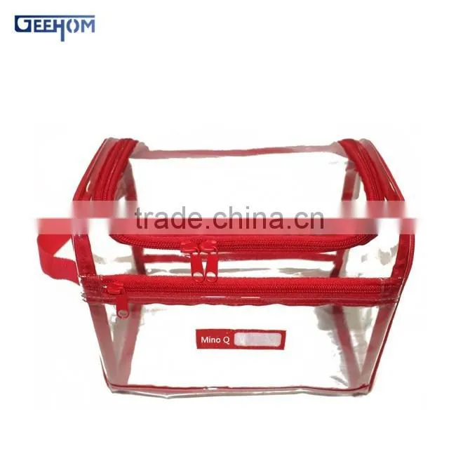 classic travel cosmetic bag customized pvc bag