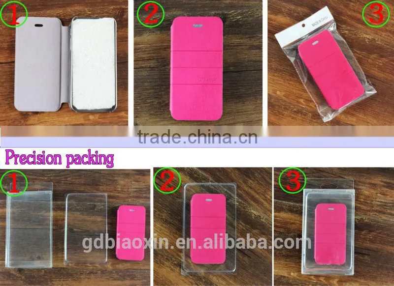 High quality PU leather flip case cover sfor HUWEI P7