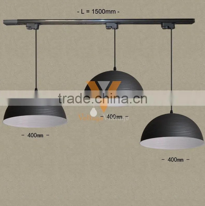 American industrial Vintage wind bar clothing store aisle personality background edison track lighting,iron wire pendant lamp