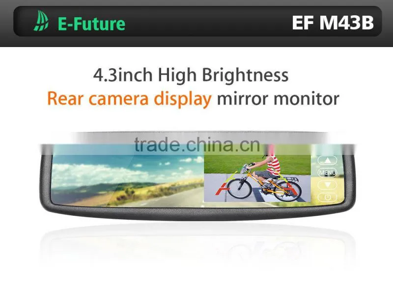 4.3inch LCD car rear view mirror monitor + Night vision /Waterproof backup camera