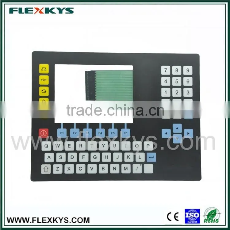 Metal Dome Membrane Switch with Transparent PET Display Window for Industrial Equipment