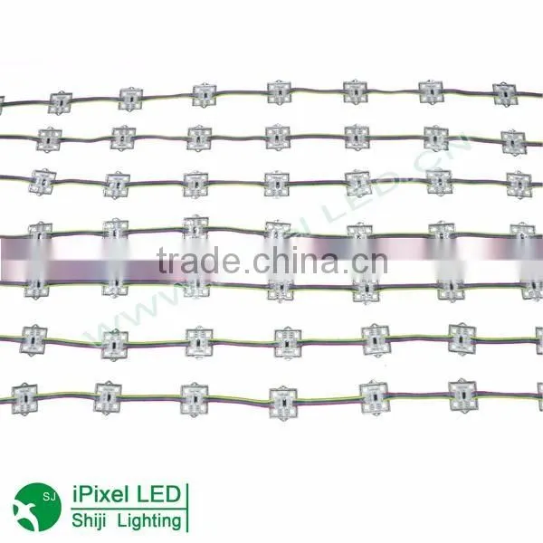 waterproof 36mm Square 12V Digital RGB LED Pixels (Strand of 20) module